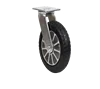 8 inch 200mm Heavy Duty Solid Rubber Swivel Caster Wheel with Aluminum Core