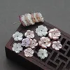 Wholesale shell carved flower beads natural shell beads