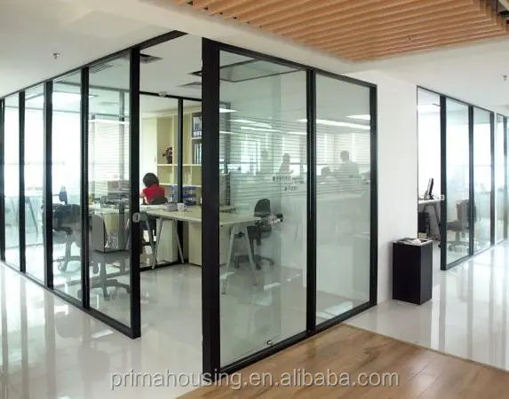 Frameless Glass Office Partition Glass Partition Wall 