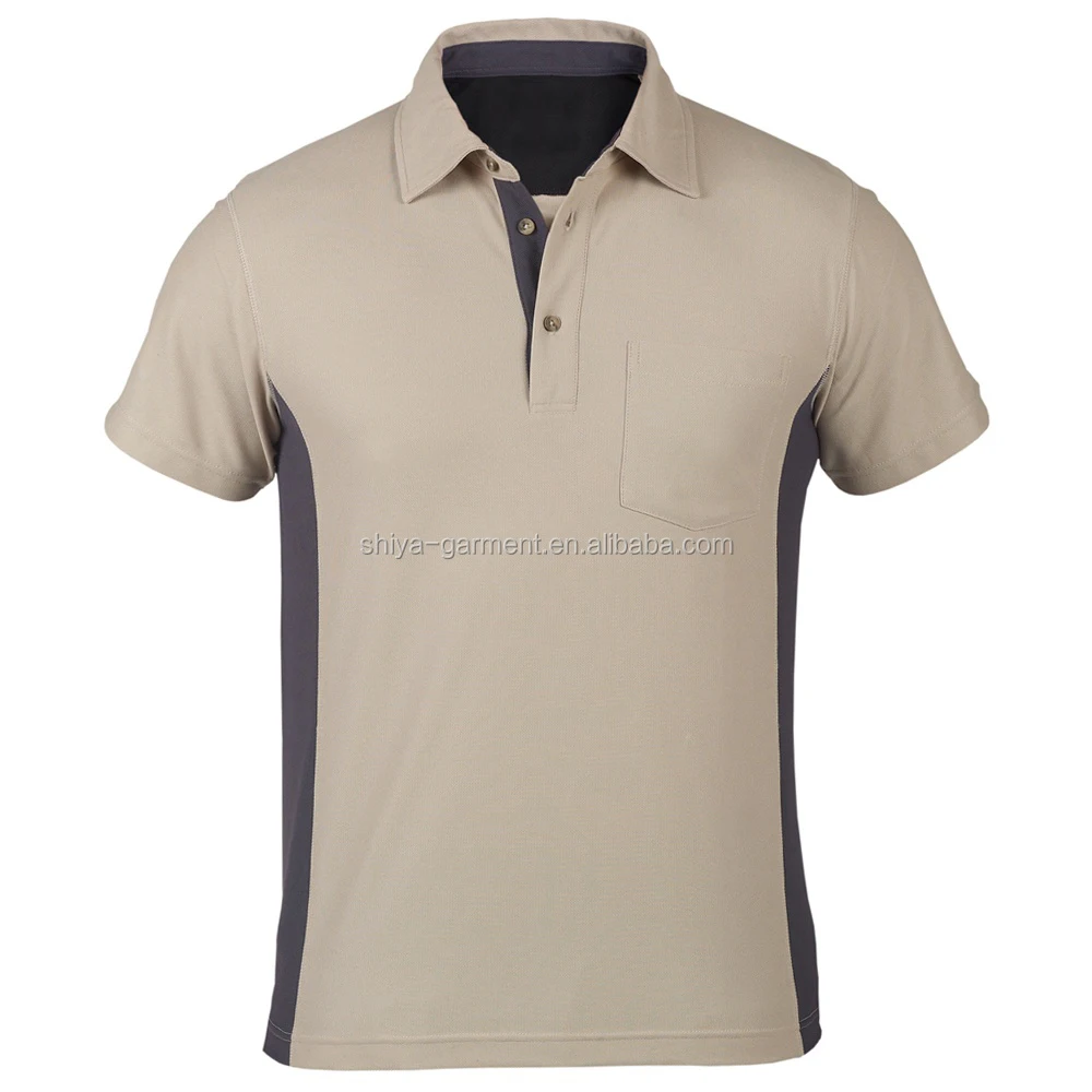 camisa polo beige