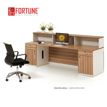 Modern Cheap I Shape Mfc Reception Counter Desk For Salons Office