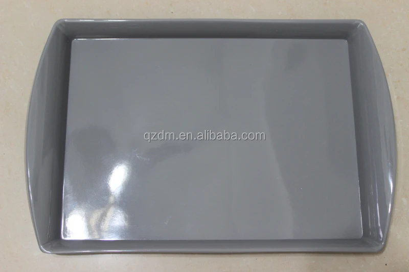 Strong Plastic serving tray Melamine Food Tray Gray colour