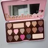 makeup suppliers china Iron Box chocolate eye shadow three generation heart shaped chocolate with miorro