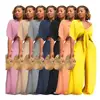 Amazon Hot sale women clothing plus size wide leg two piece set