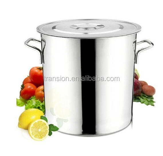 28cm Stainless Steel Stock Pot With Glass Lid - Induction Compatible Cooking Pot