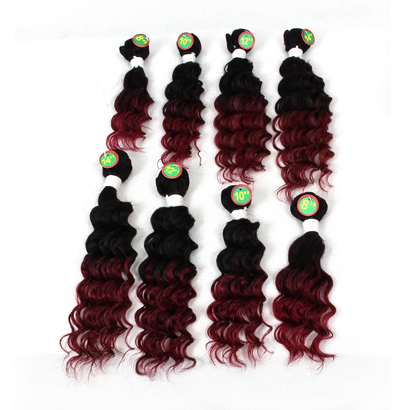 Brazilian Deep Wave Virgin Human Hair Ombre Burgundy Color Deep Curly Human Hair Bundles Buy Cheap Brazilian Hair Bundles Cheap Human Hair