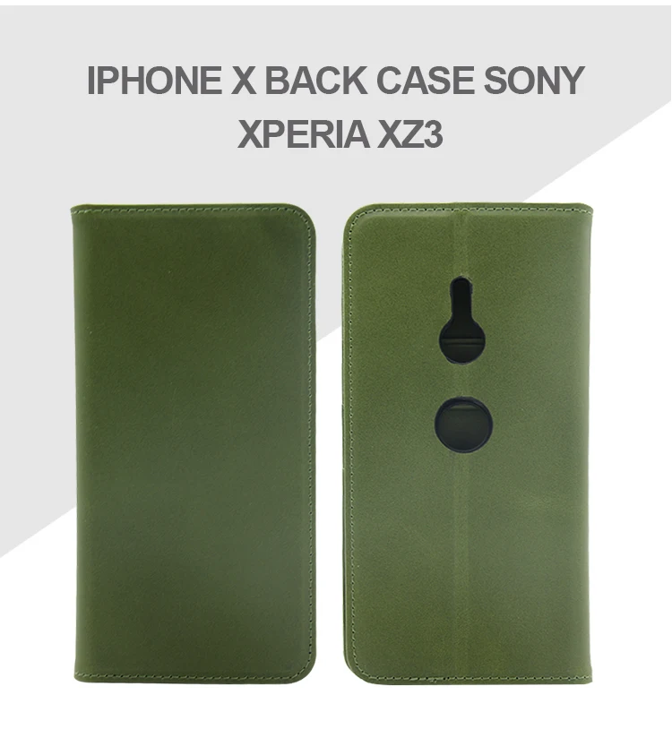 For Sony Xperia XZ3 cover, Slim lichee pattern credit cards slots holder flip cover wallet leather case