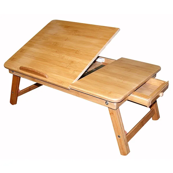 Sturdy Bamboo Bed Tray With Folding Legs