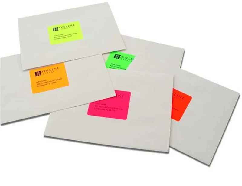 Self Adhesive/sticky Paper Labels CUSTOM PRINTED 96 FULL COLOUR or Plain 60*30 