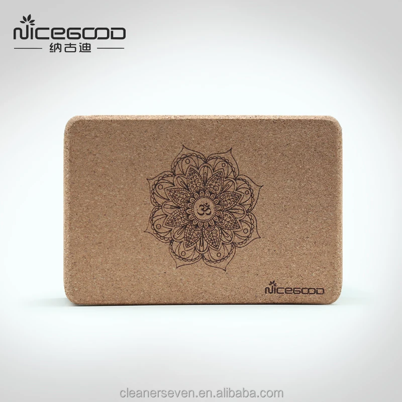 natural eco-friendly custom logo cork yoga