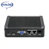 Dual lan mini pc with original windows10 OS, 2GB DDR3 ram 32GB SSD Max 128GB fanless desktop computer