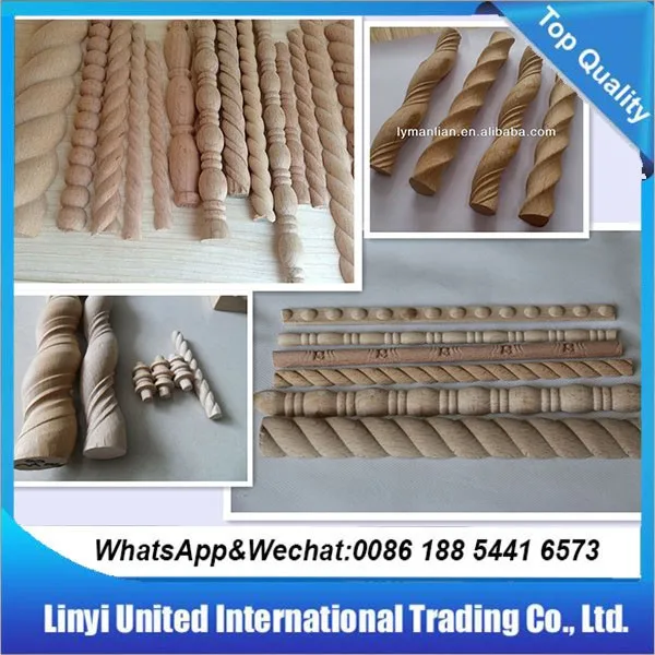 Steam beech hand carved wood molding