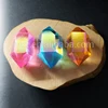WT-G148 Wholesale Natural polish double point Aura crystal quartz stone without hole