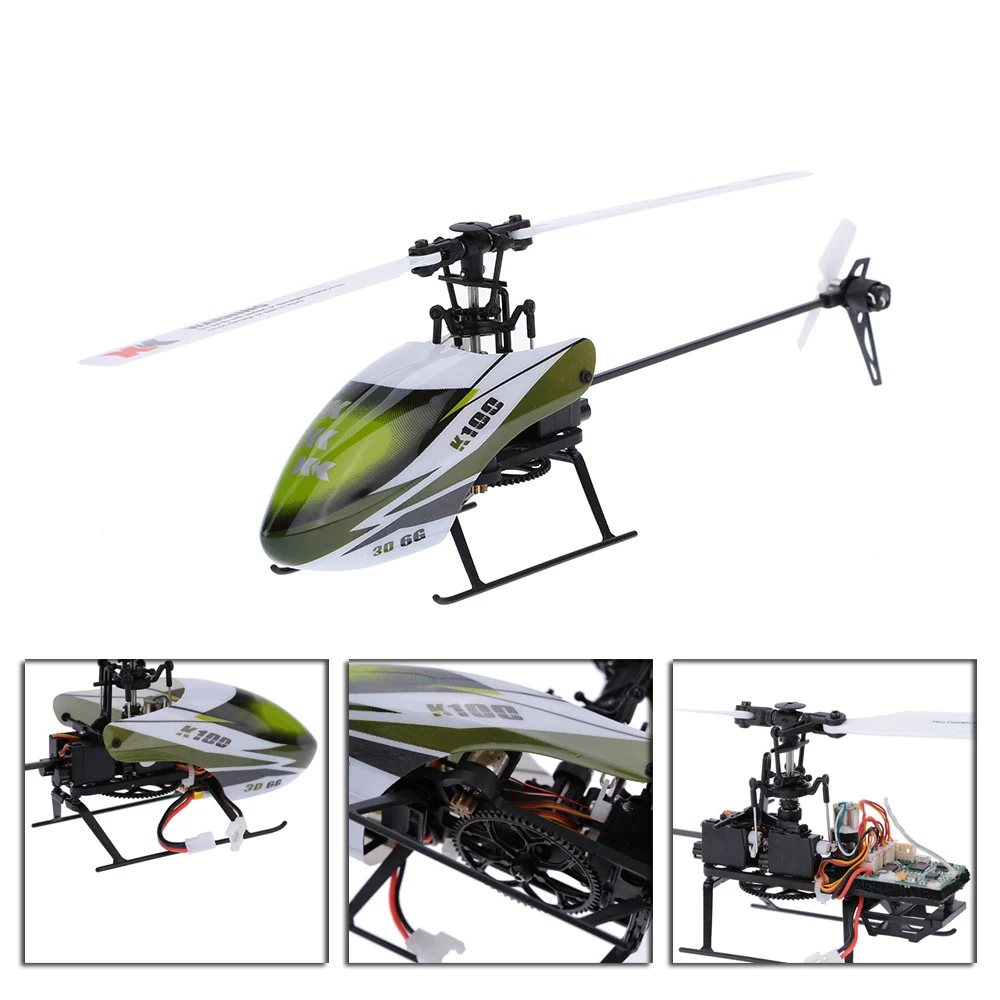 Wltoys XK K100 6CH 3D 6G System Brushless Motor RC Helicopter With Transmitter 