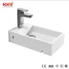 KKR lavabo en pierre korean faux stone solid surface wash basin rectangle