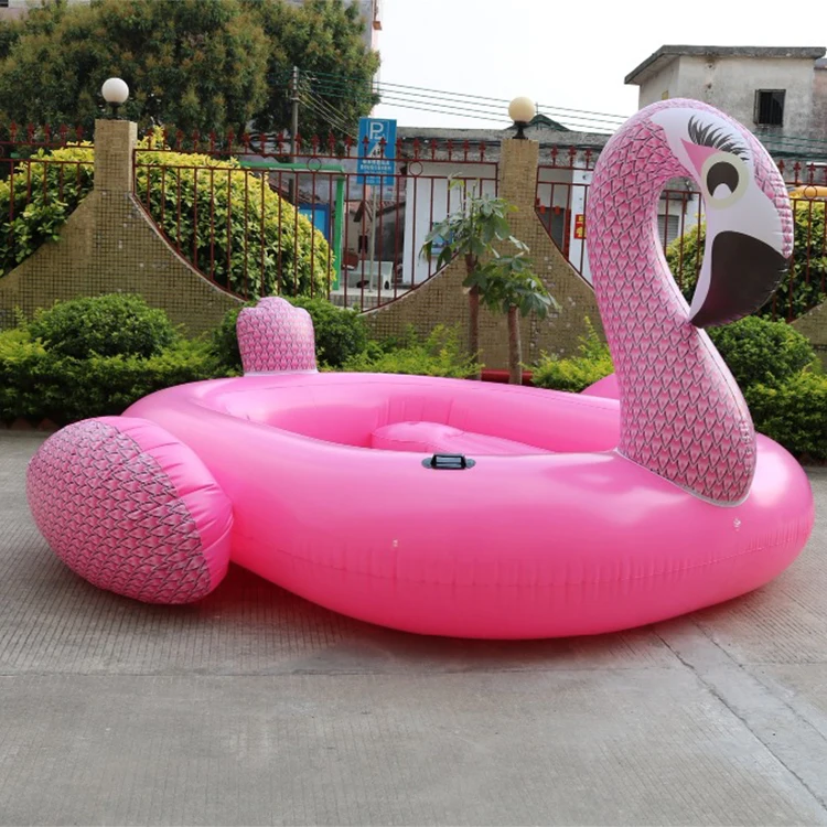 6 Person Inflatable Flamingo Party Bird Island Float Oversized Flamingo