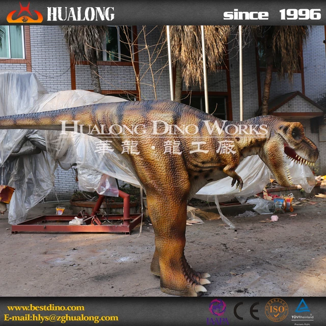 Amusement park adult walking dinosaur costume for show