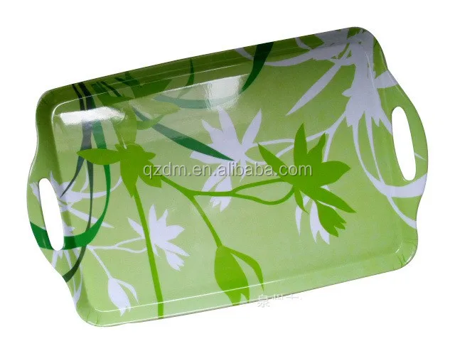 19inc melamine Food tray with handle 48x29.5cm Big tray