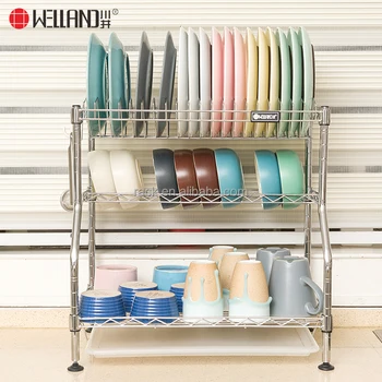  Diy  3 Tiers Patent Metal Kitchen Plate Rack Dish Rack And 