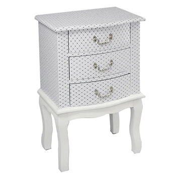 Classic Bedside Table Vintage Bedroom Nightstand Corner Table