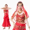 Professional Cheap Indian Belly Dance Costumes Top & Skirt 7pcs/unit