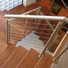 stair railing stainless steel with wire cable railing round handrail post