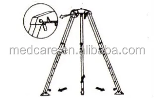 self-lock confined space rescue tripod