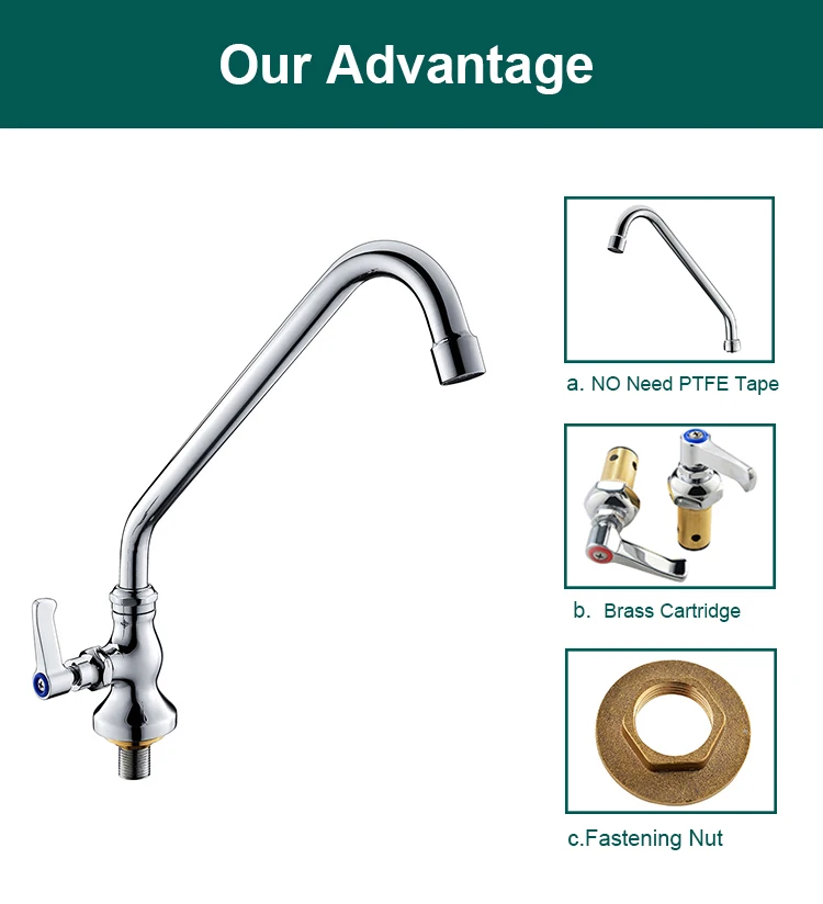 Affordable Single Hole Deck Mounted Faucet Kitchen Water Tap