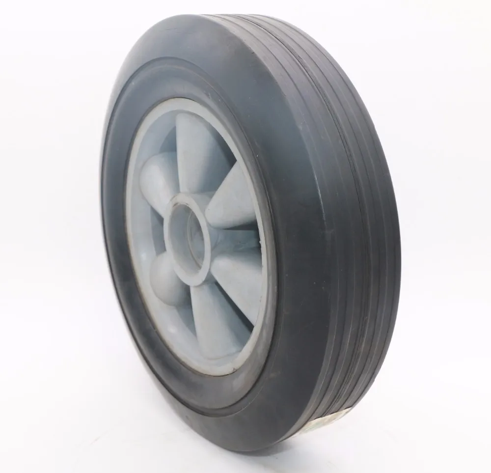 2017 250mm Hand Pallet Truck Rubber Wheels With 42 Cast Iron Sheet Core