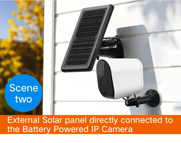Newest Solar panel for battery Camera, USB output DC 5V1A