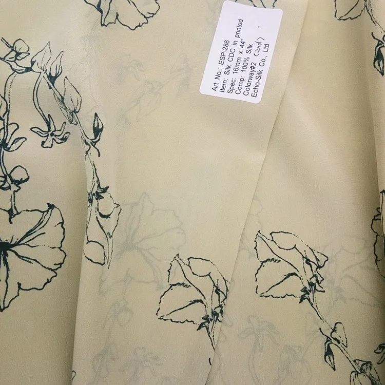 SILK CRINKLE FABRIC ~ GUARANTEED 100/% PURE SILK~5.5 YARDS LONG X 44” WIDE ~BEIGE