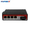 Unmanaged industrial fiber ethernet switch 4x1000Base-Tx+1x1000M FX Gigabit network switch