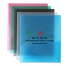 Assorted Color,Glass Twill Plastic Folder, 2 Pockets with Built-in slot
