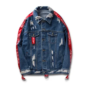 Wholesale Fashion Style Stock/Custom Denim Jacket For Men Wholesale Fashion Style Stock/Custom Denim Jacket For Men