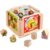 2019 Newest High Quality Toys For Kids Geometry 3D Preschool Wooden Educational Toys Cube