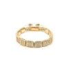 High quality 8mm square skull stainless steel bead macrame bracelet