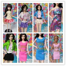 2016 many style handmade Outfit Fashion Evening Clothes cute short skirt For Barbie Dolls