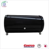 Decorative round shape black powder coating metal French Bread Box