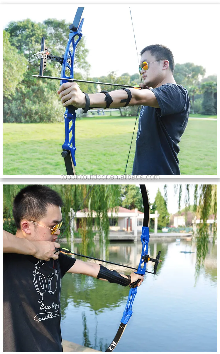 Topoint Archery Takedown Recurve Bow R2,Target Shooting Archery Bow,Bow Length68",Riser Length