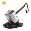 Custom Logo The Middle Size 44cm Thor Hammer ABS Metal Desktop Decoration
