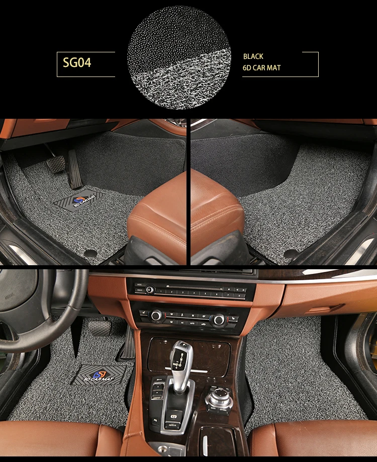 Customized Full Set Position 5d Car Mats Pvc Leather 3d Car Floor Mats