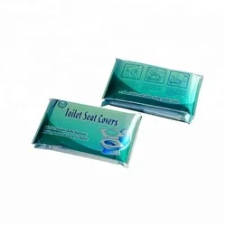 promotional 1/2 fold disposable flushable toilet seat cover paper