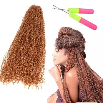 24 Inch Freetress Kinky Curly Micro Crochet Braiding Hair Micro