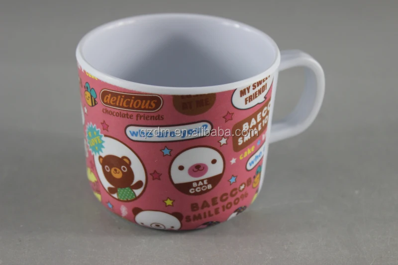 220-250ML Melamine children cup kids mug with handle