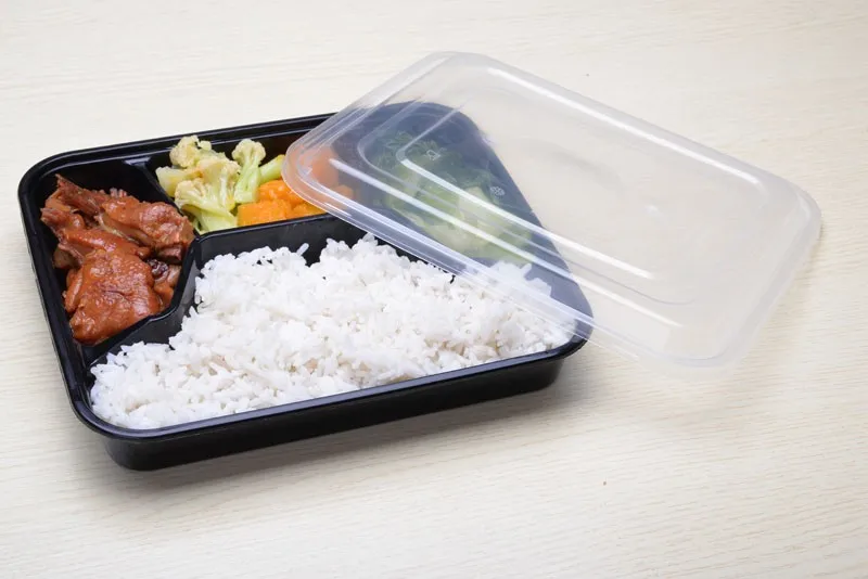 Plastic Eco Friendly Disposable Bento Box With Dividers Buy Eco