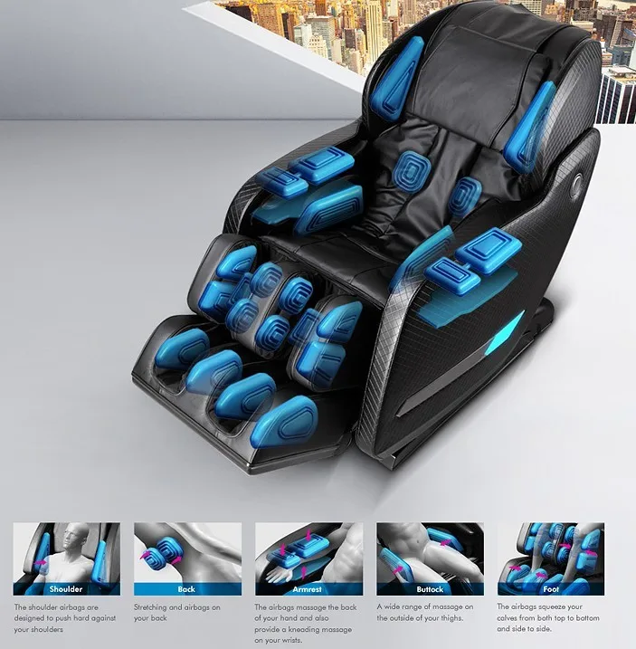 Latest Luxury India Lazy Boy Recliner Massage Chair 4d Zero Gravity