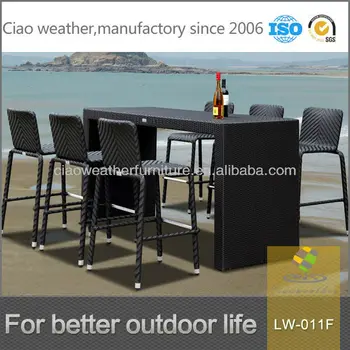 6 Person Outdoor High Top Bar Tables And Chairs