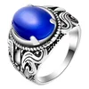Latest 925 stamped silver plating ring men Retro style wedding ring wholesale