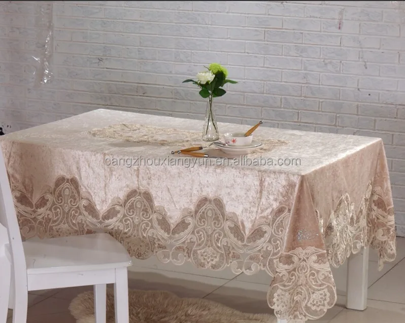 Hot Selling White Lace Overlay Tablecloth Wedding Buy Table Cloth