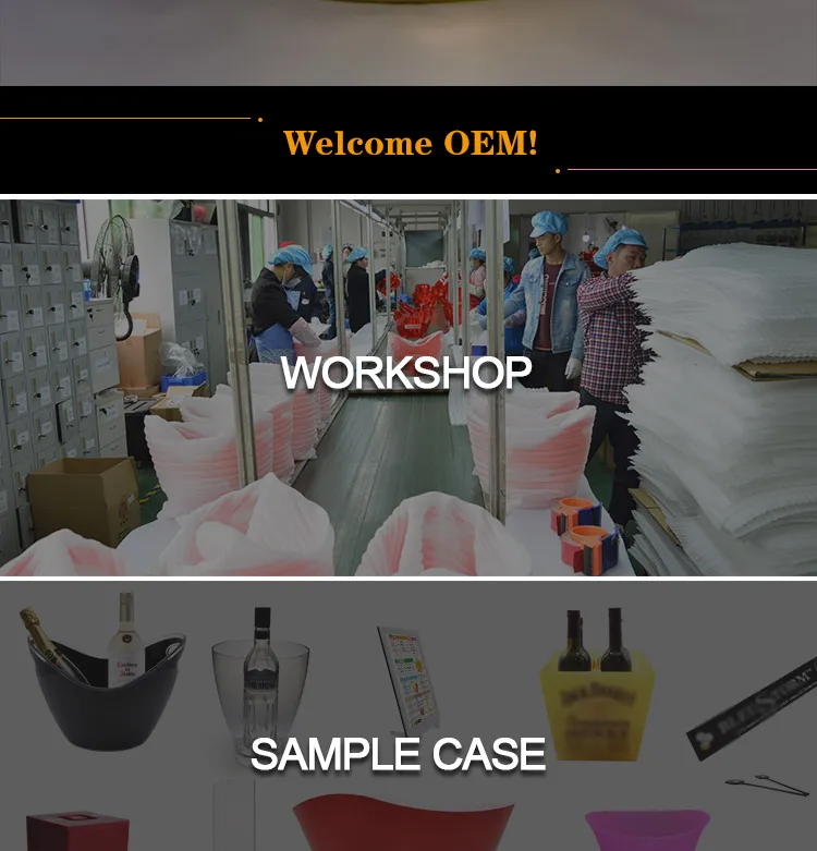 led ice buckets large (10)